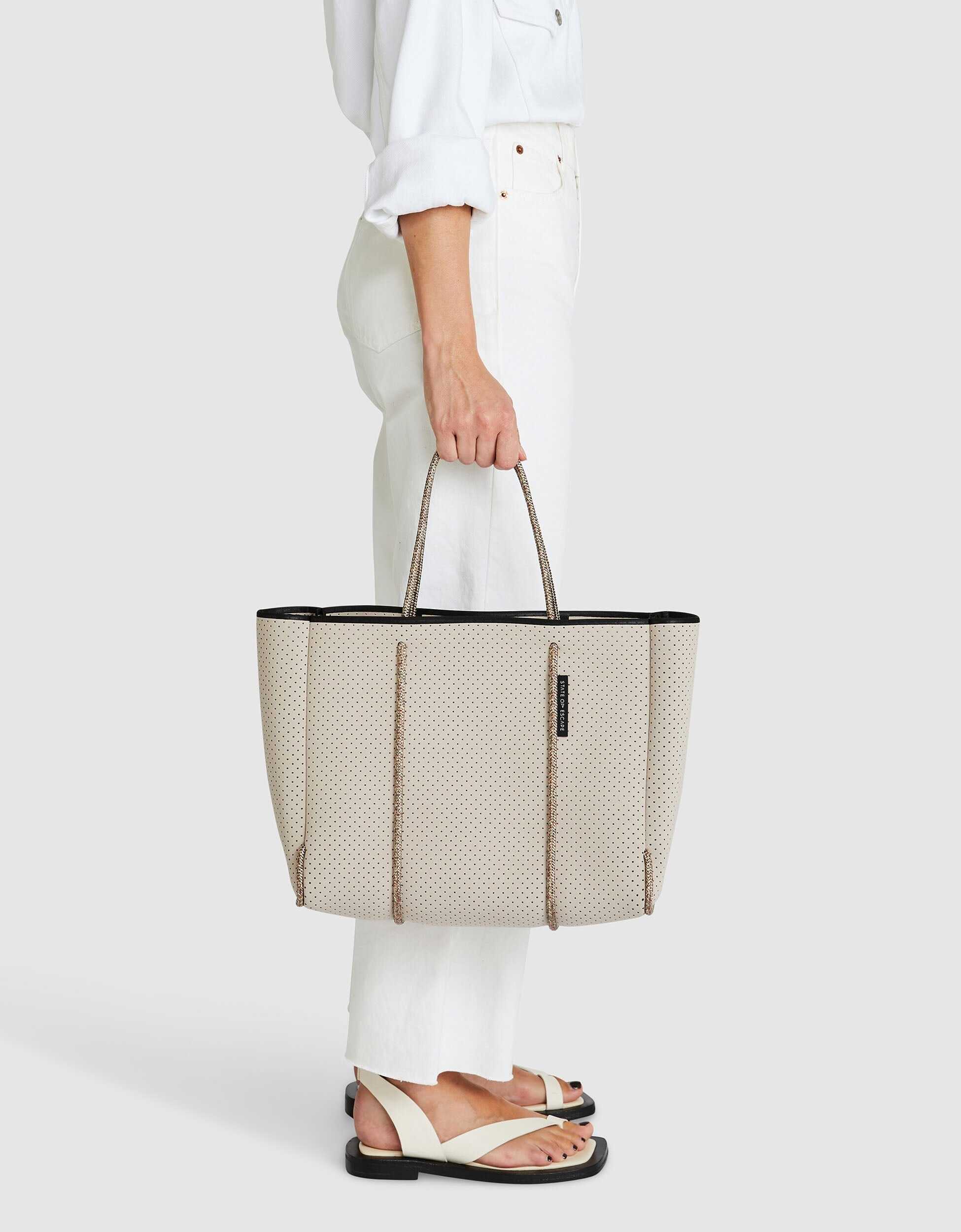 Flying Solo tote in stone