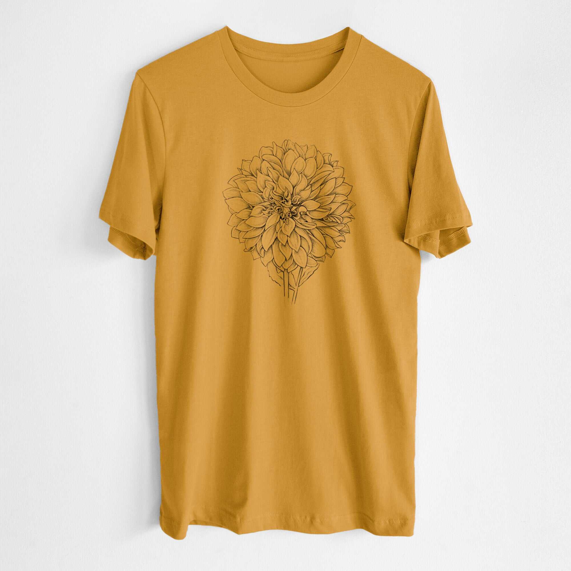 Dahlia Cafe Au Lait - Lightweight 100% Cotton Unisex Crewneck
