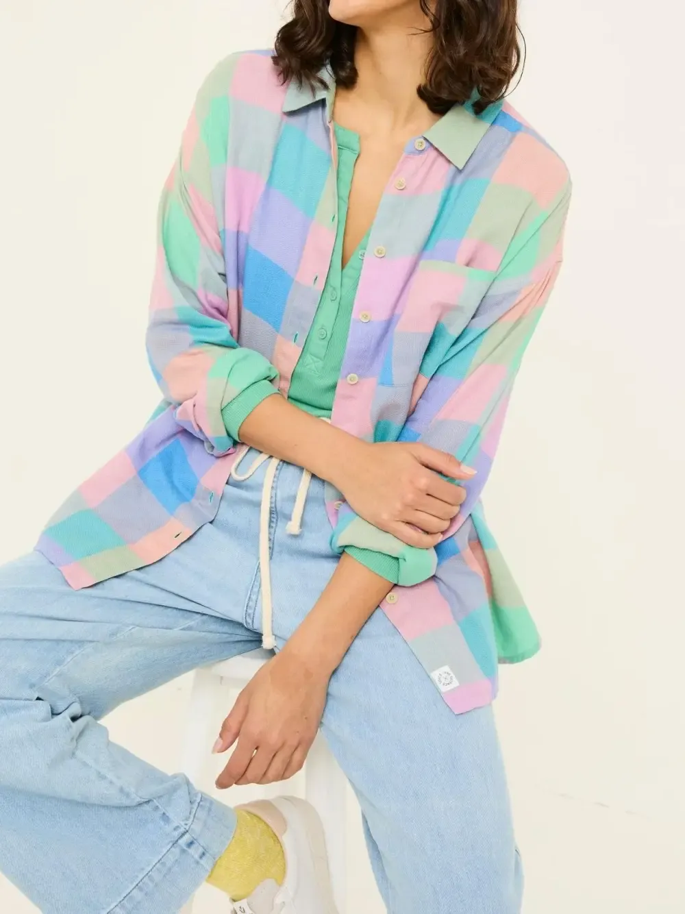Multi 100% Cotton Check Shirt