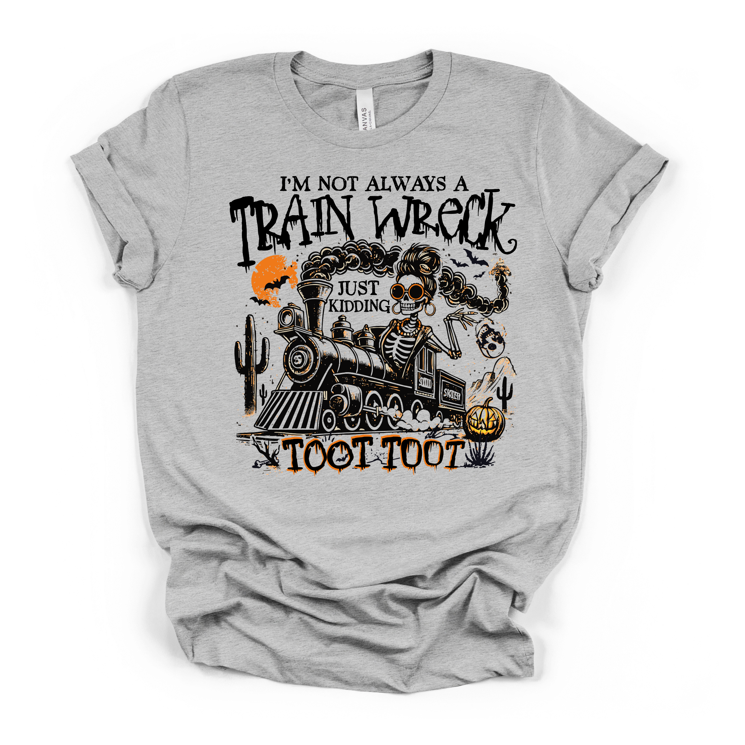 Im Not Always A Train Wreck T Shirt (Black Design)