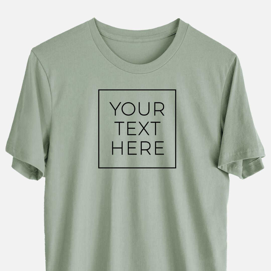 Custom Create Your Own Boxed Design - Lightweight 100% Cotton Unisex Crewneck