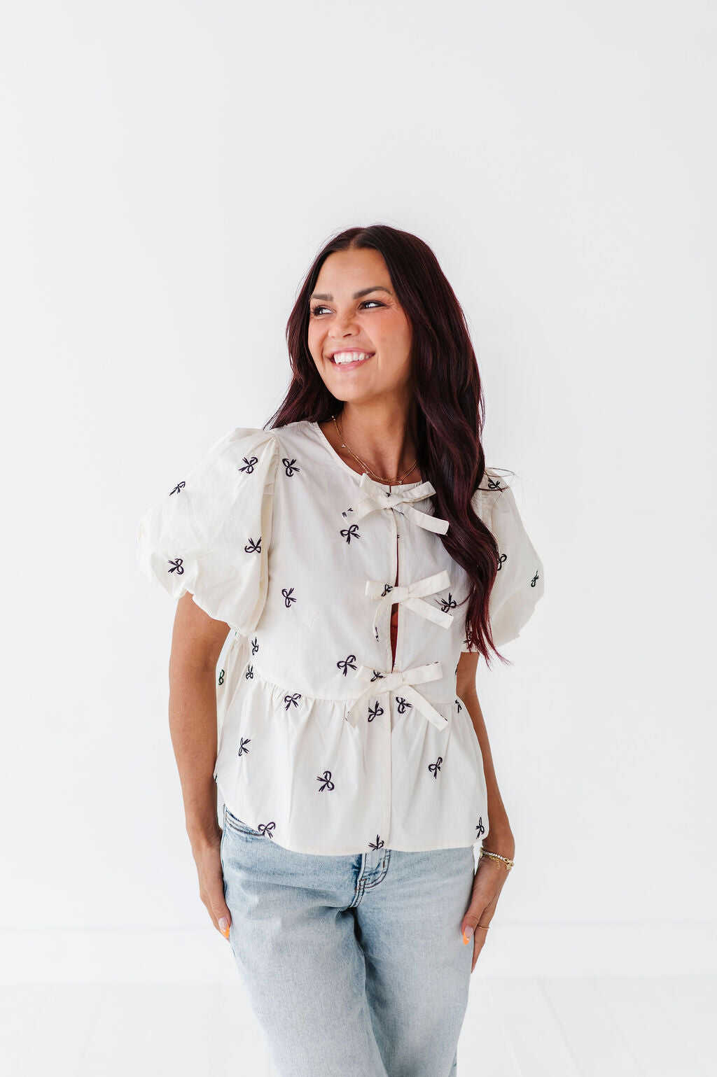 Paris Tie Blouse