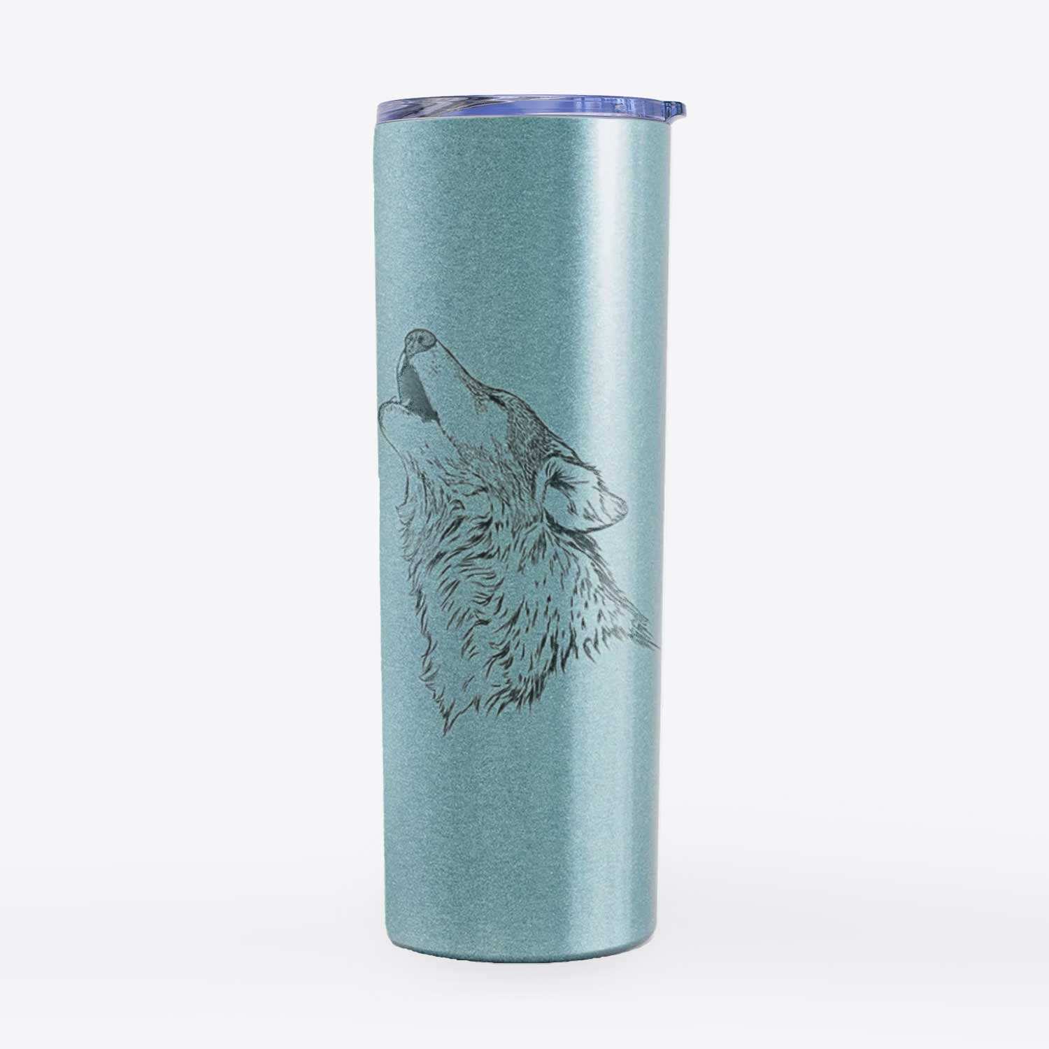 Canis lupus - Grey Wolf Howling - 20oz Skinny Tumbler