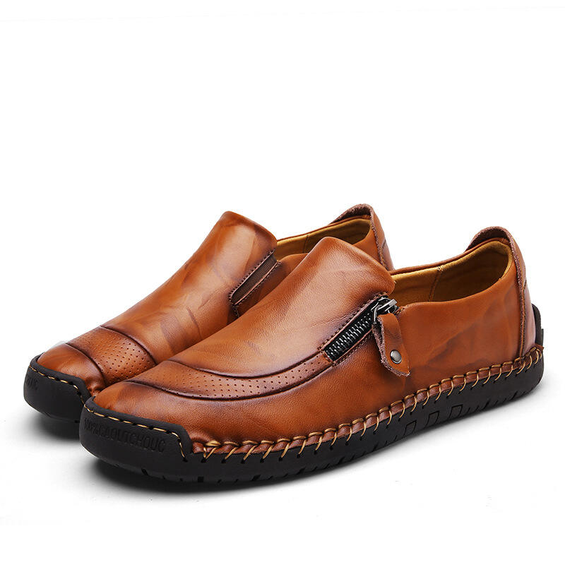 Men's Genuine Leather Casual Lightweight Handmade Loafer Shoes