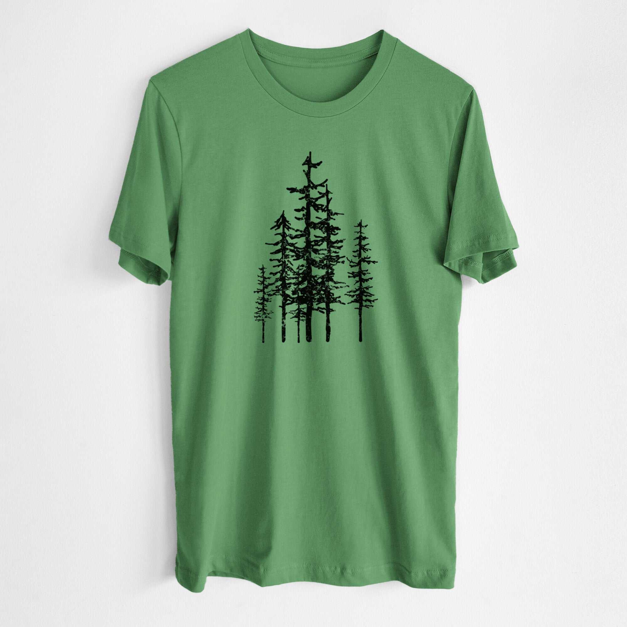 Evergreen Trees - Lightweight 100% Cotton Unisex Crewneck
