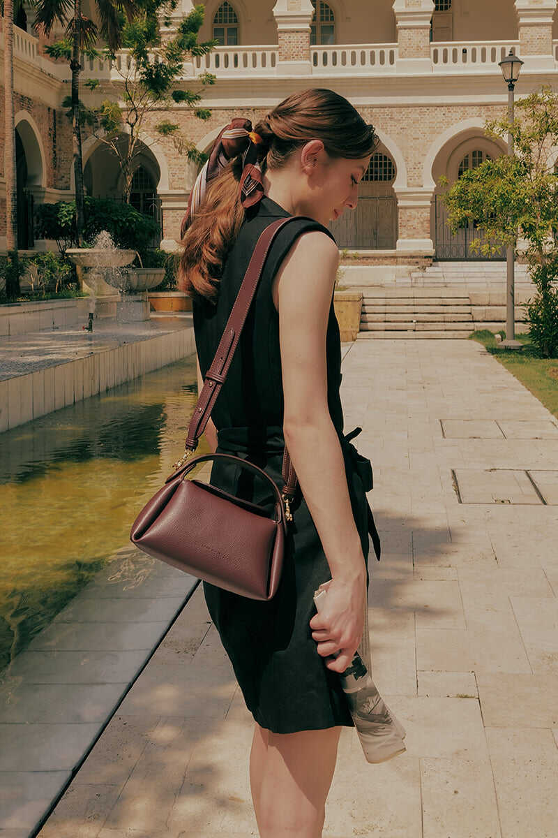 Milan Top-handle Bag in Sangria