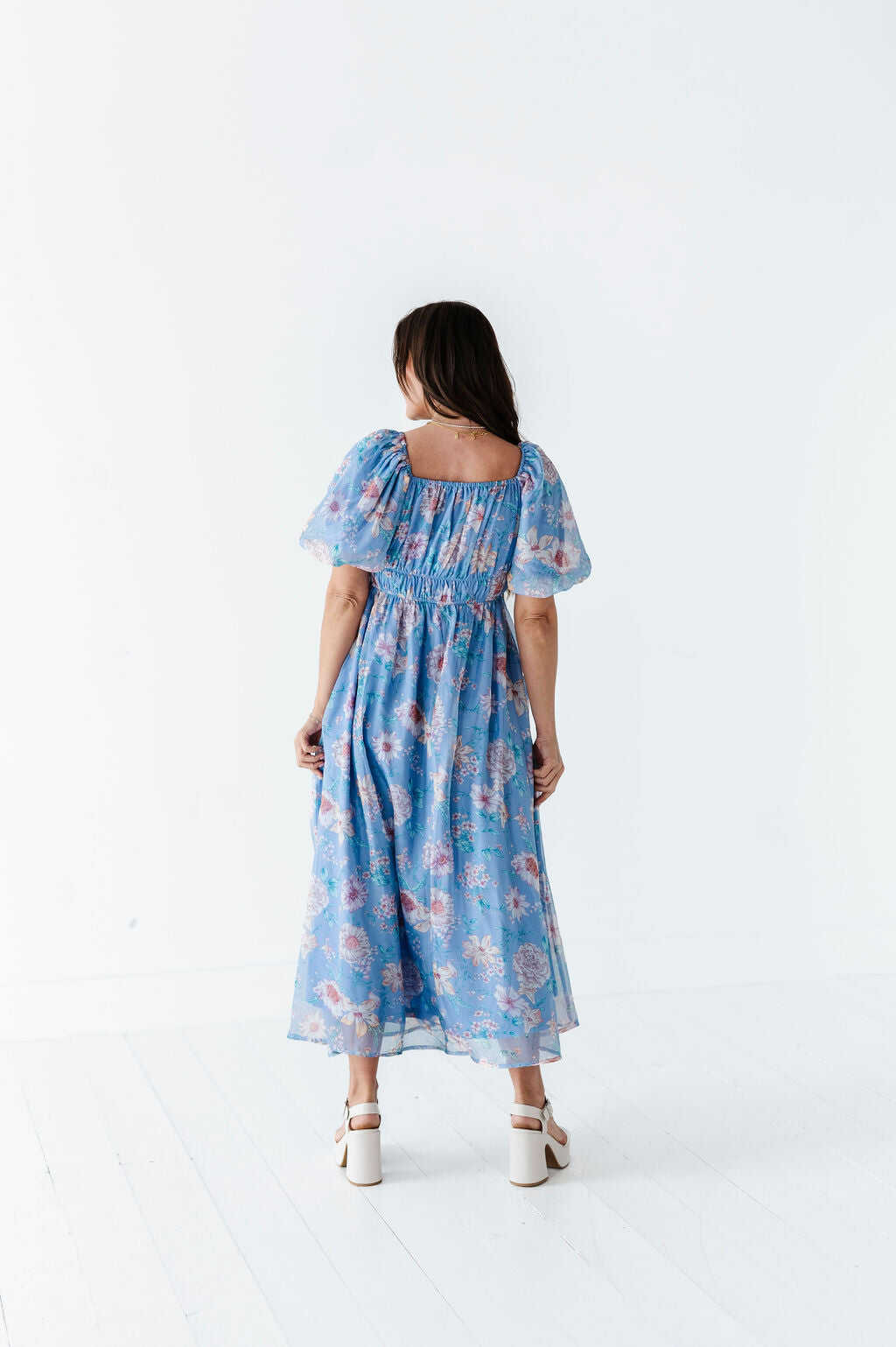 Greer Organza Dress in Blue - Size 2X Left