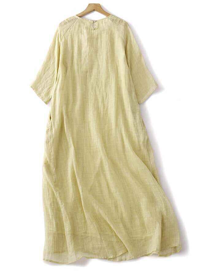 Embroidered Lace Art Vintage Dress