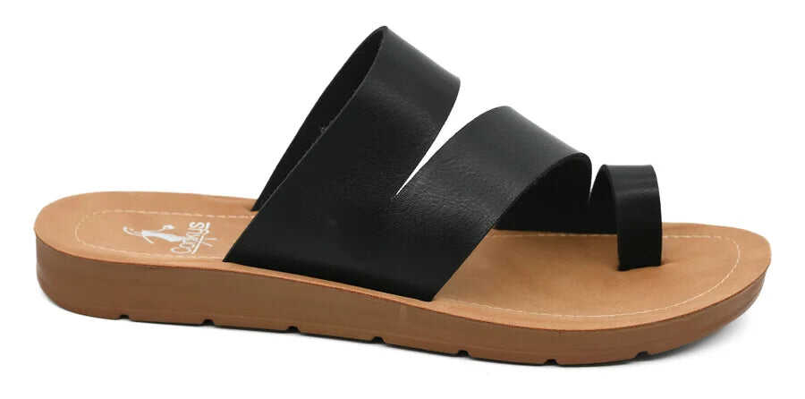 CORKYS Just a Fling Black Sandals FINAL SALE