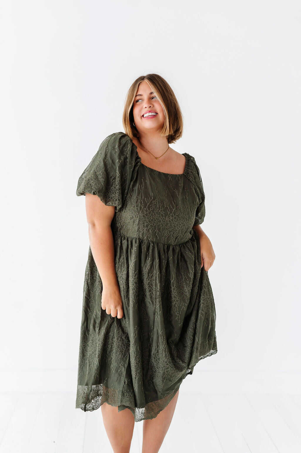Blythe Embroidered Dress - Size 1XL, 2XL, & 3XL Left