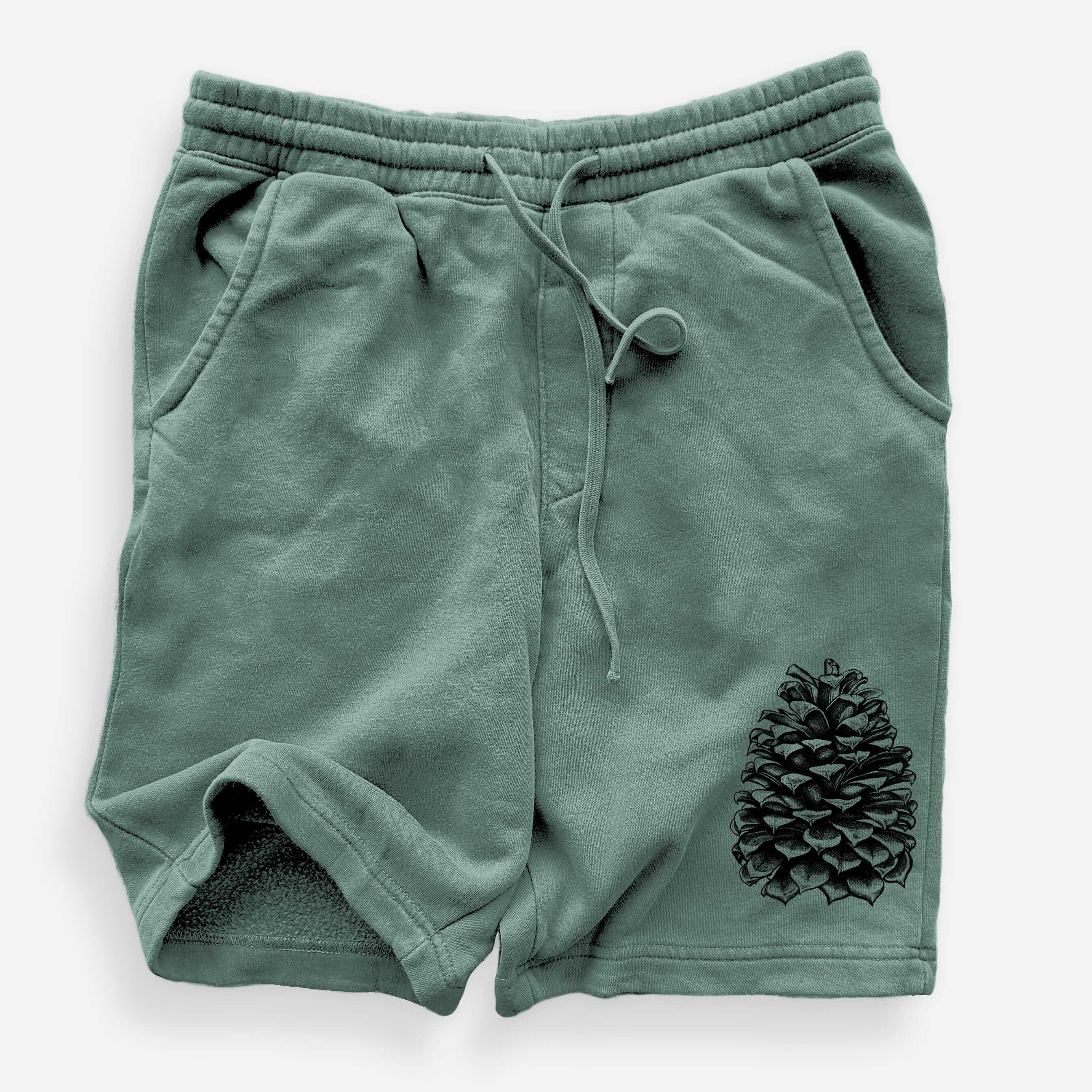 Pinus Jeffreyi - Jeffrey Pine Cone - Unisex Pigment Dyed Shorts
