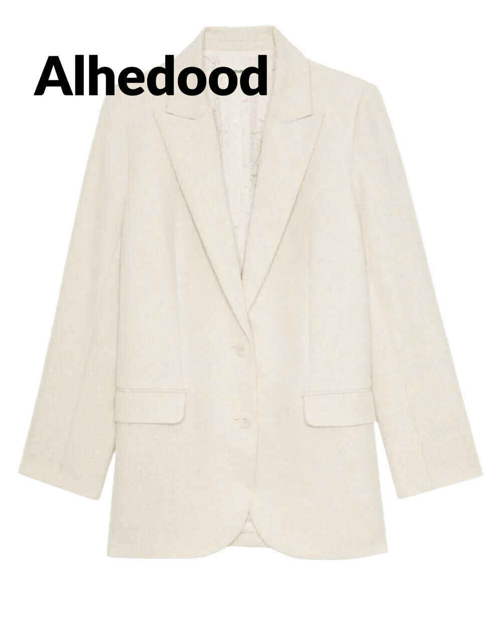 Zadig & Voltaire Viva Cotton Shimmer Blazer in Vanille