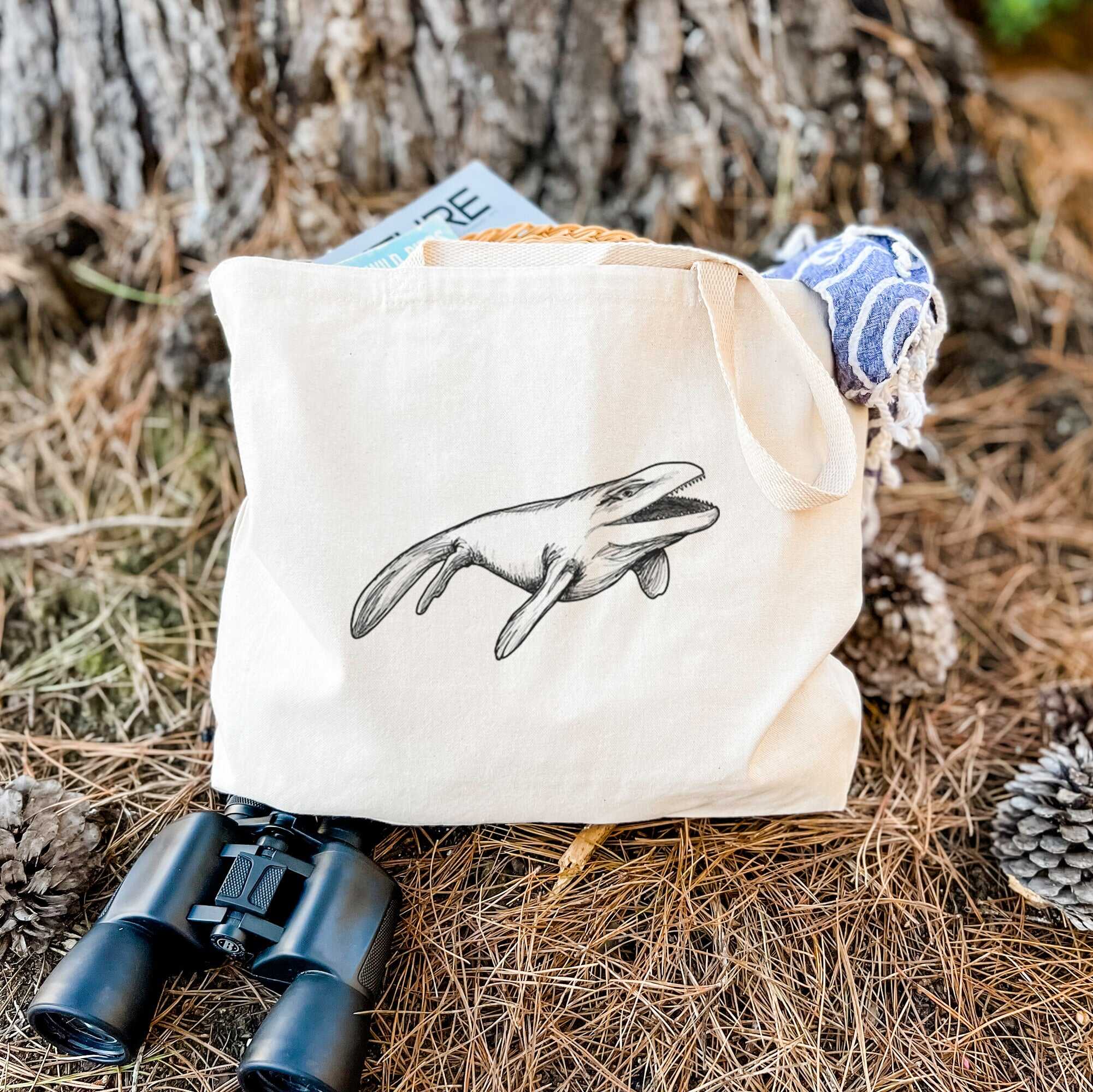 Mosasaur - Mosasaurus Hoffmani - Tote Bag