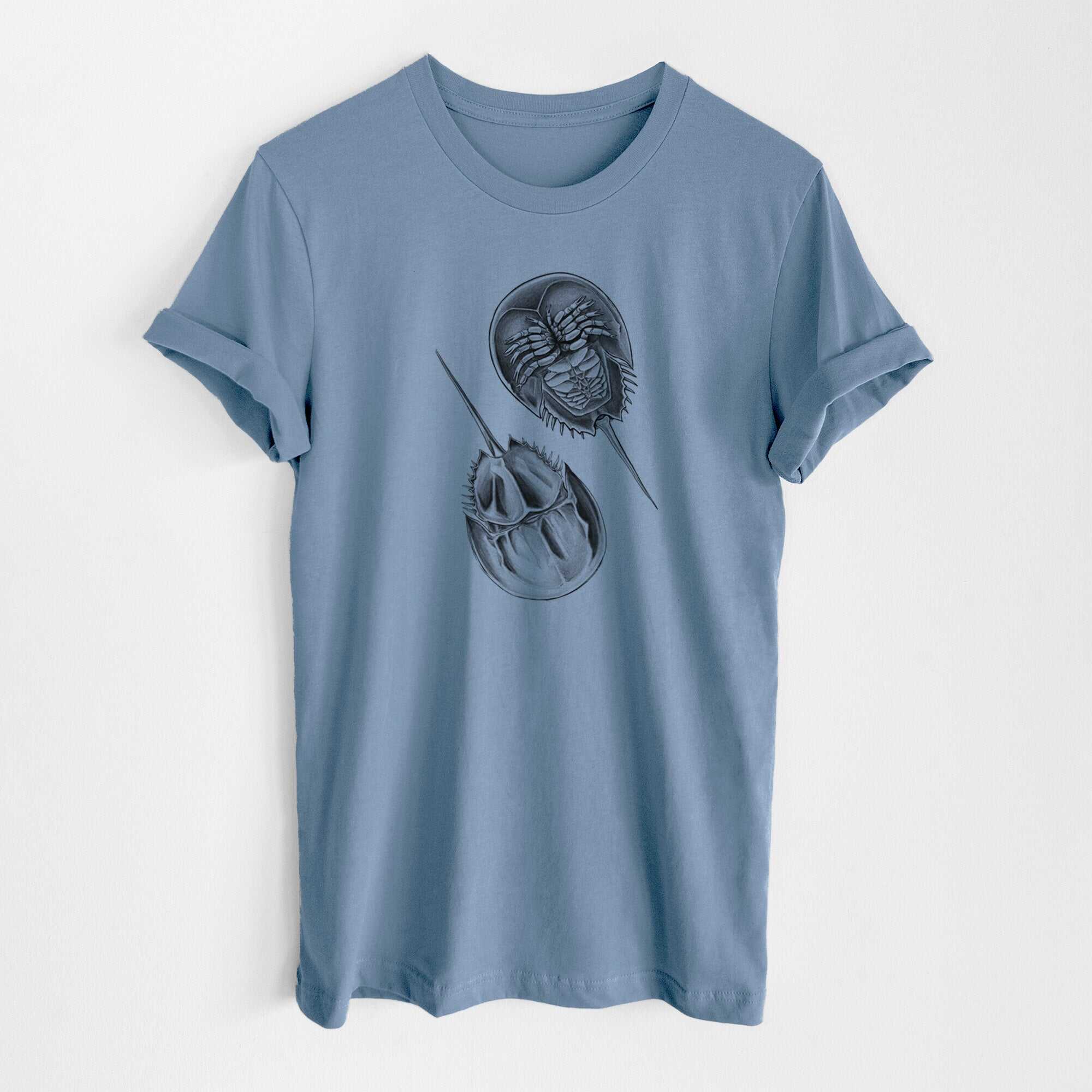 Atlantic Horseshoe Crab - Limulidae polyphemus - Lightweight 100% Cotton Unisex Crewneck
