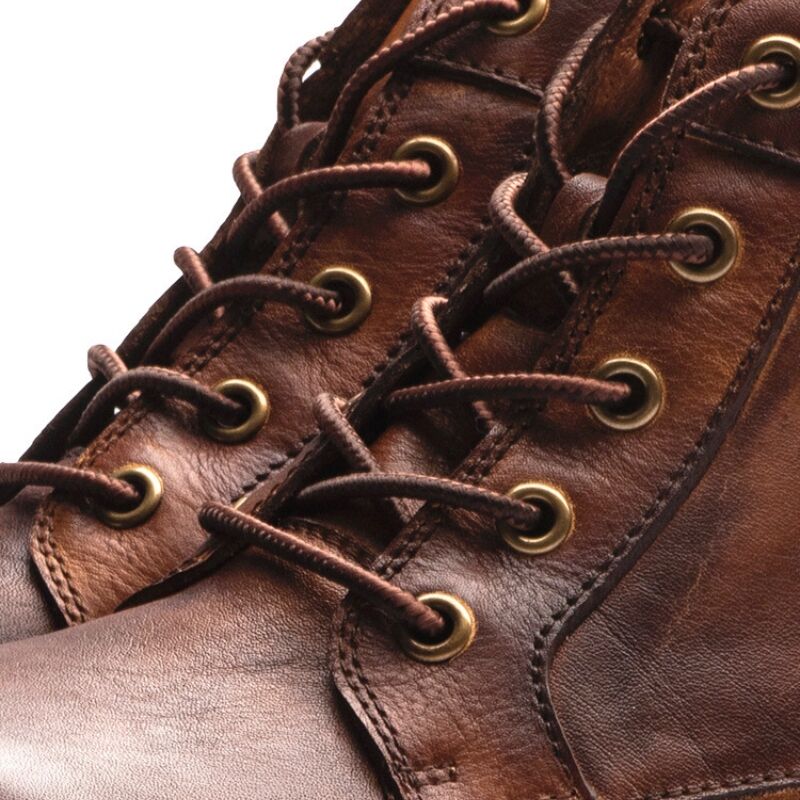 Men's Genuine Leather Waterproof Vintage Casual Polo Boots