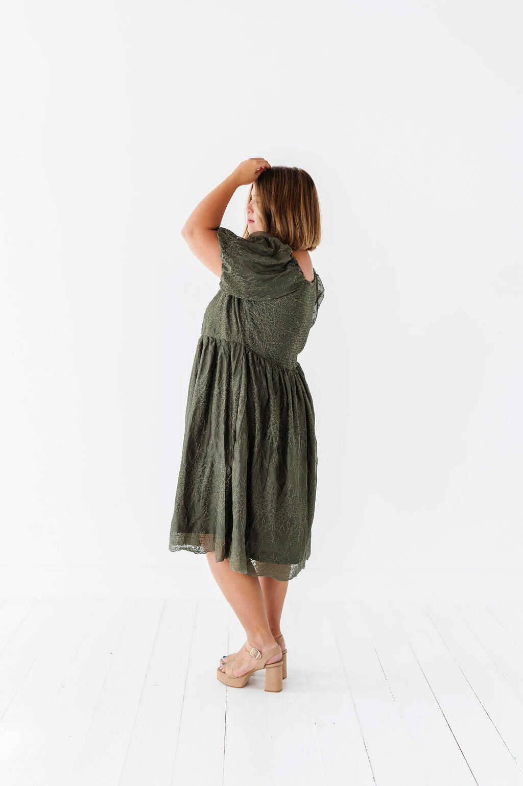 Blythe Embroidered Dress - Size 1XL, 2XL, & 3XL Left