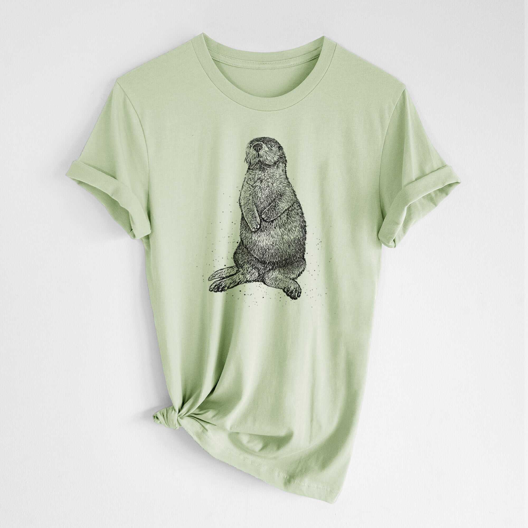 Enhydra lutris - California Sea Otter - Lightweight 100% Cotton Unisex Crewneck
