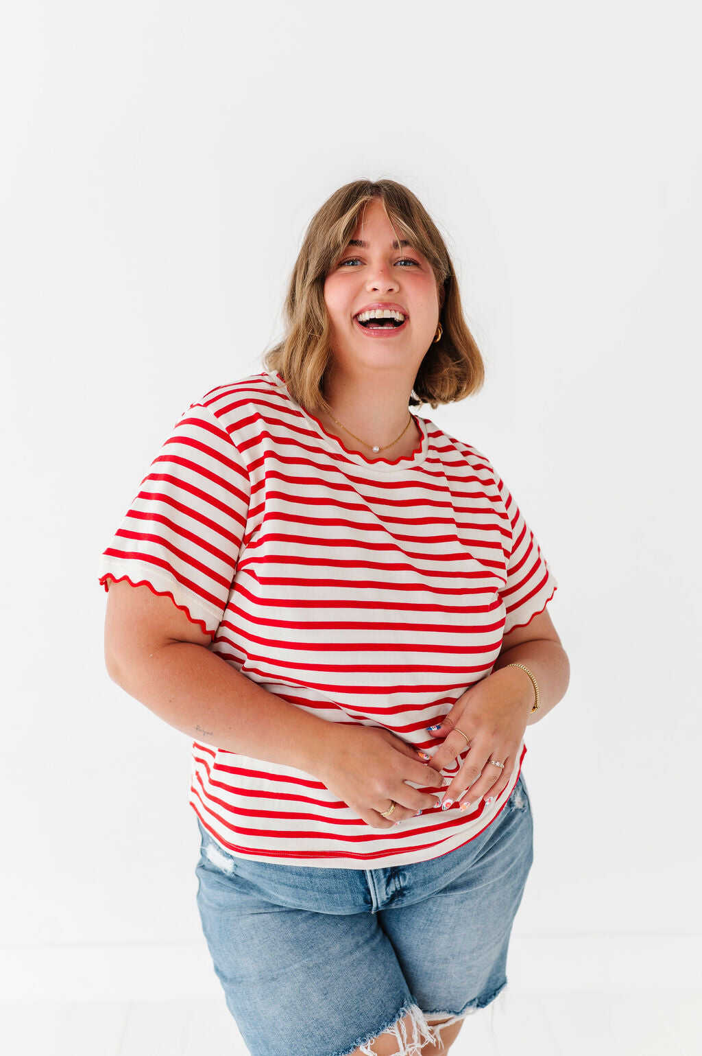 Lincoln Striped Top - Size 3XL Left