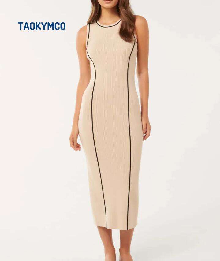 Tipped Midi Dress