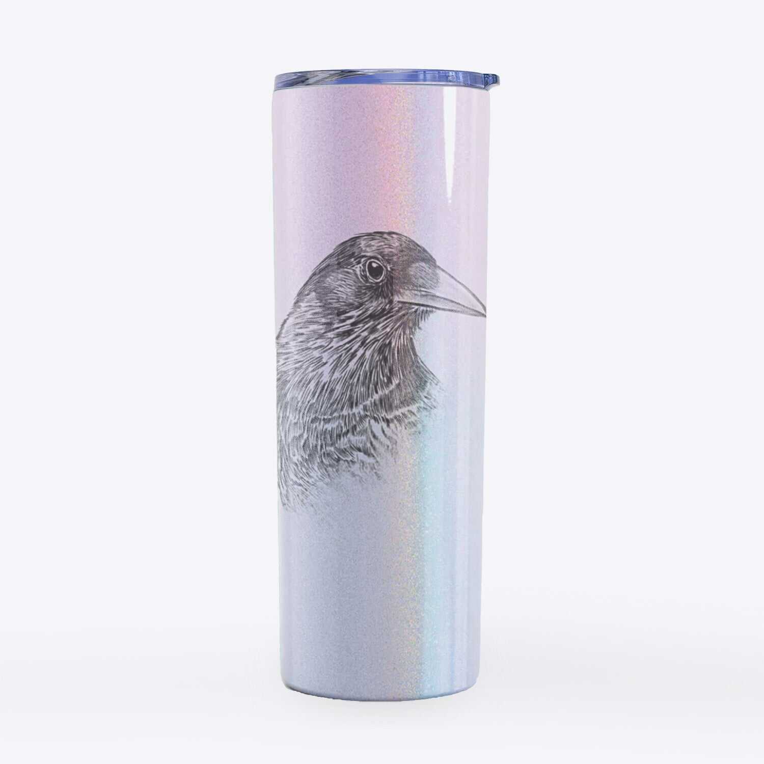American Crow Bust - Corvus brachyrhynchos - 20oz Skinny Tumbler