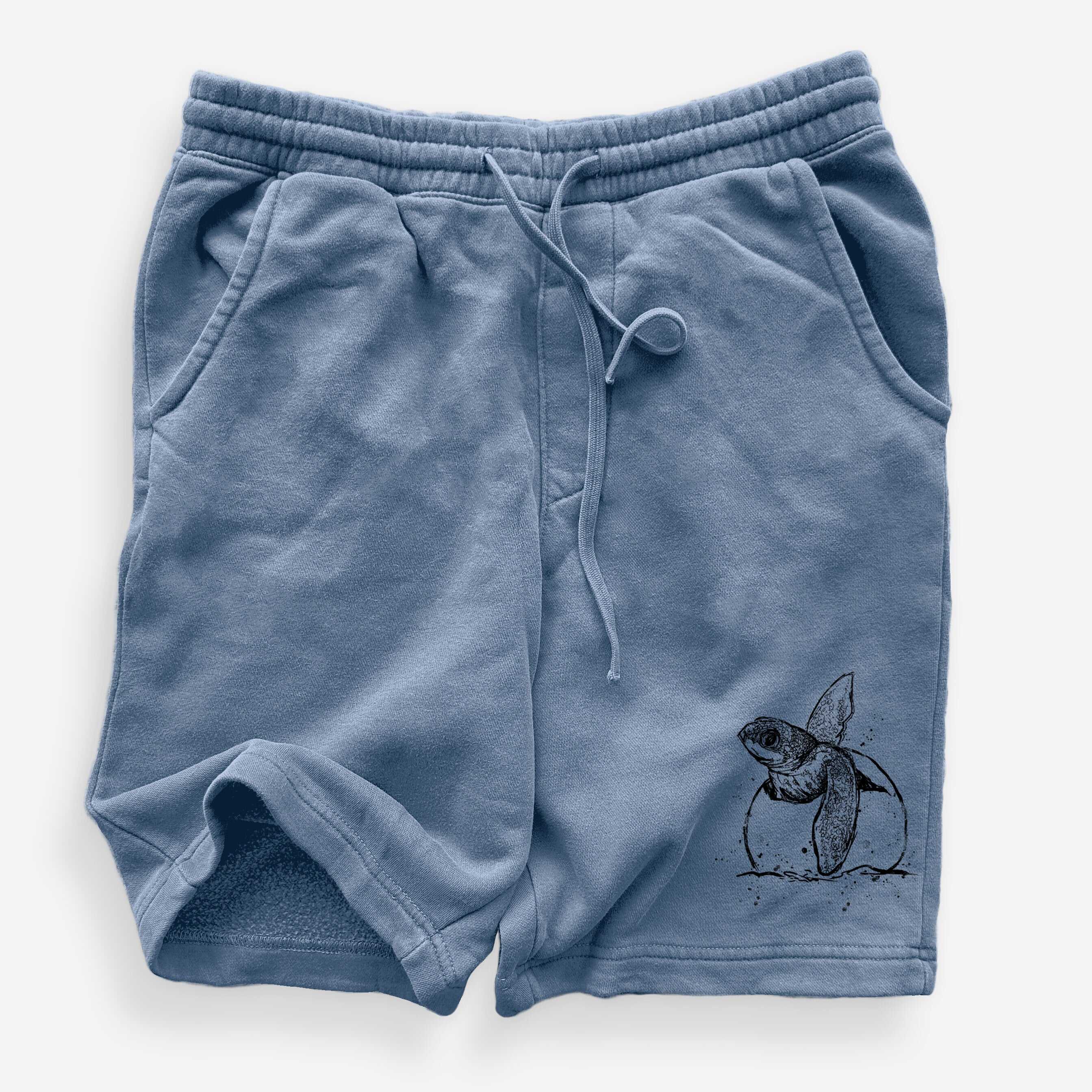 Leatherback Turtle Hatching - Unisex Pigment Dyed Shorts