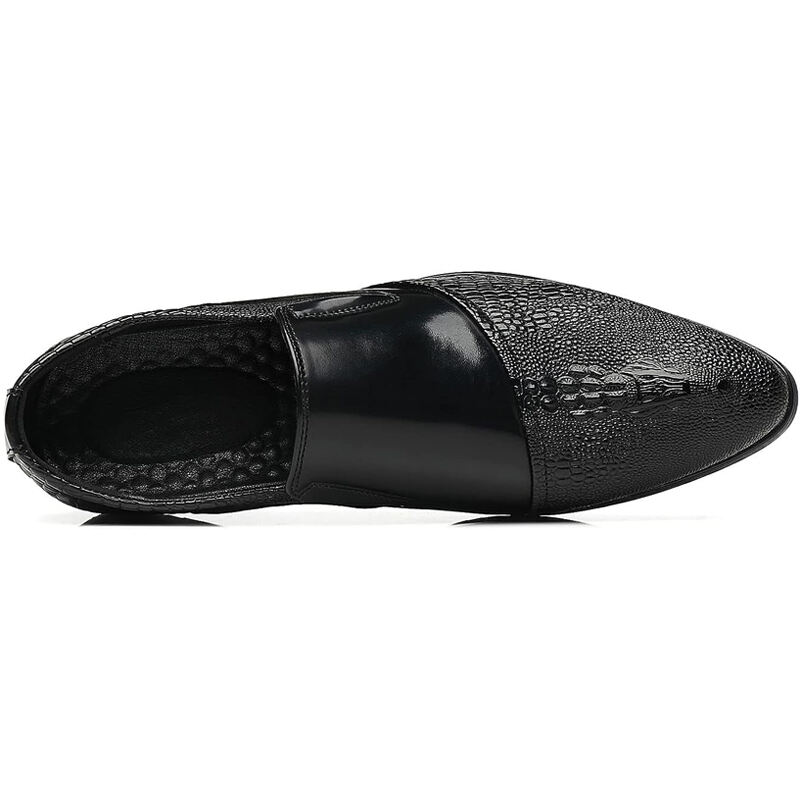 Men's Genuine Leather Comfortable Lightweight Slip On Leather Shoes