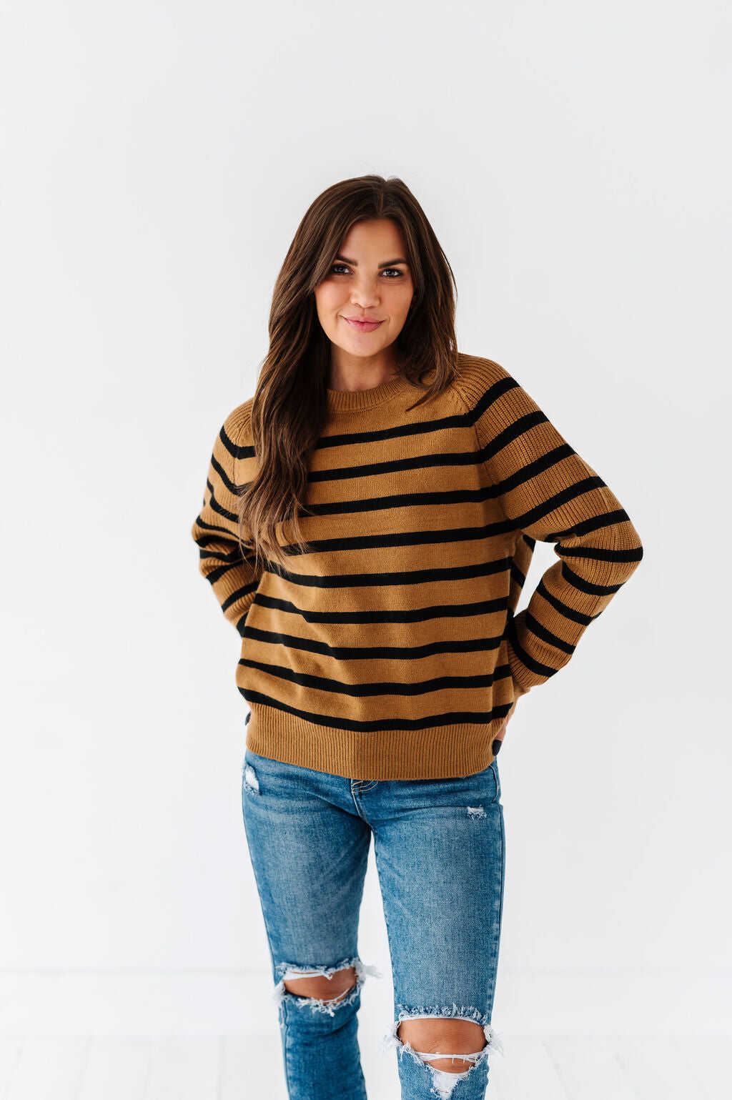 Freddie Striped Sweater - Size Small & Large Left