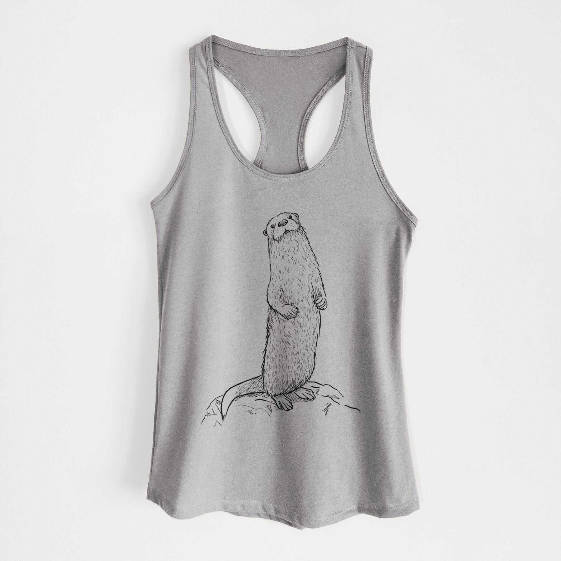 North American River Otter - Lontra canadensis - Women's Racerback Tanktop