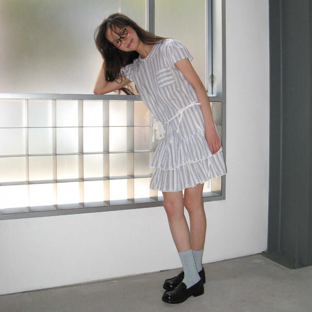 SHIRT DRESS BLUE STRIPE