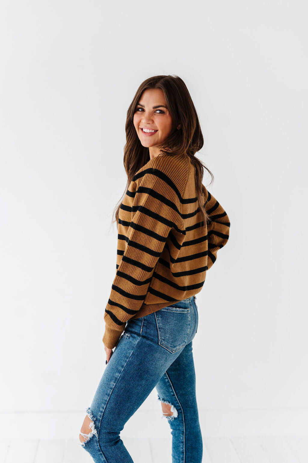 Freddie Striped Sweater - Size Small & Large Left