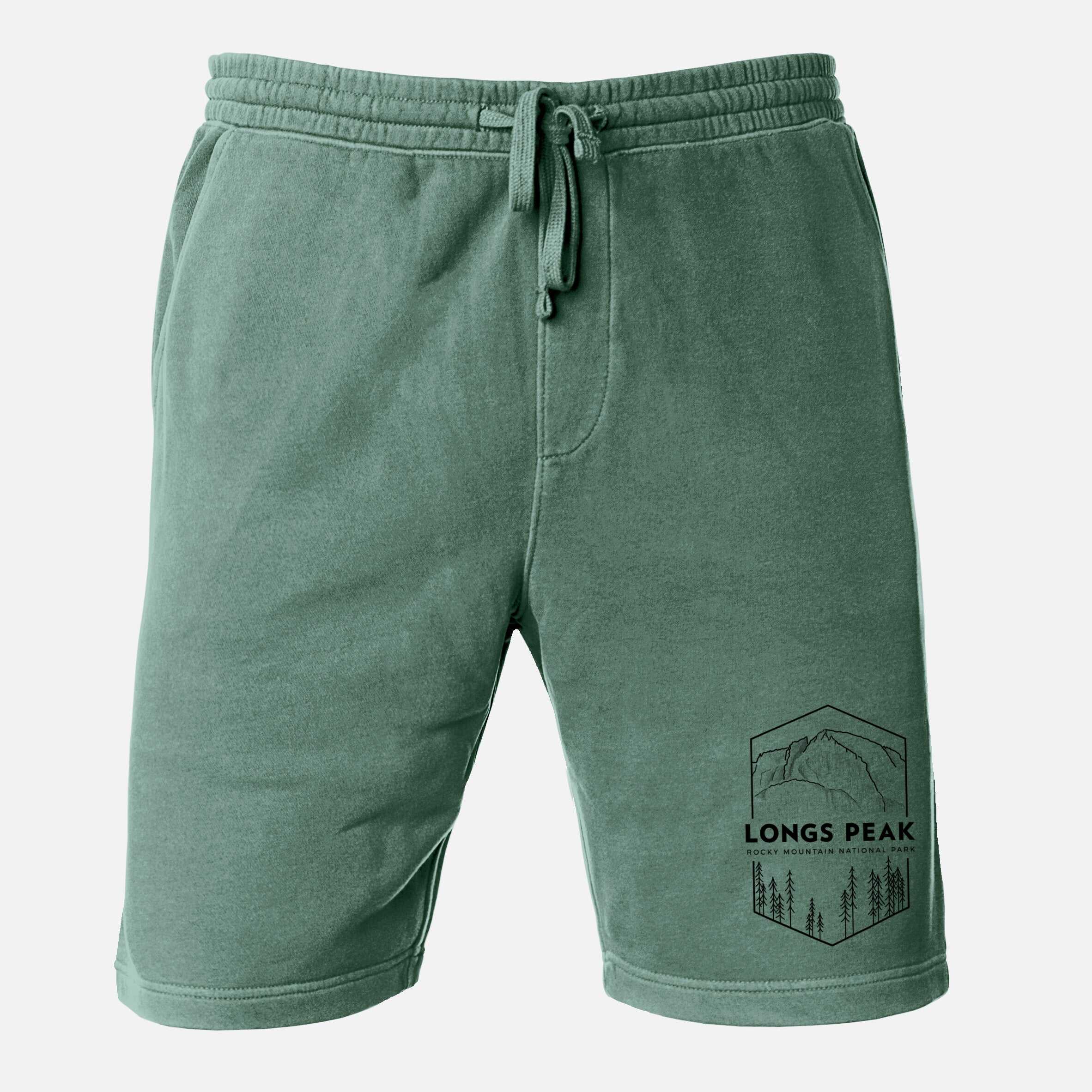 Longs Peak - Rocky Mountain National Park - Unisex Pigment Dyed Shorts