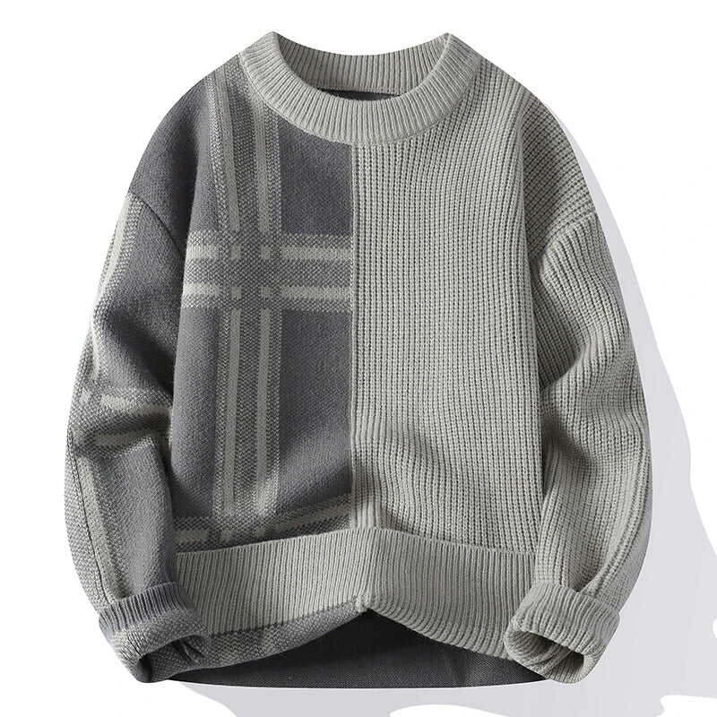 CROSSLINE THICK KNIT SWEATER