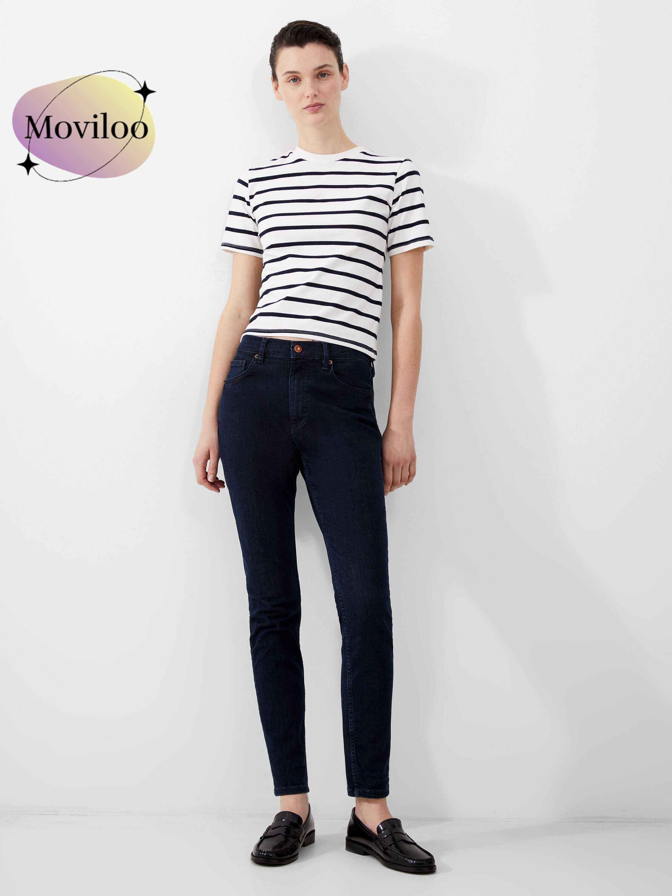 Soft Stretch Denim High Rise Skinny Jeans 30 Inch