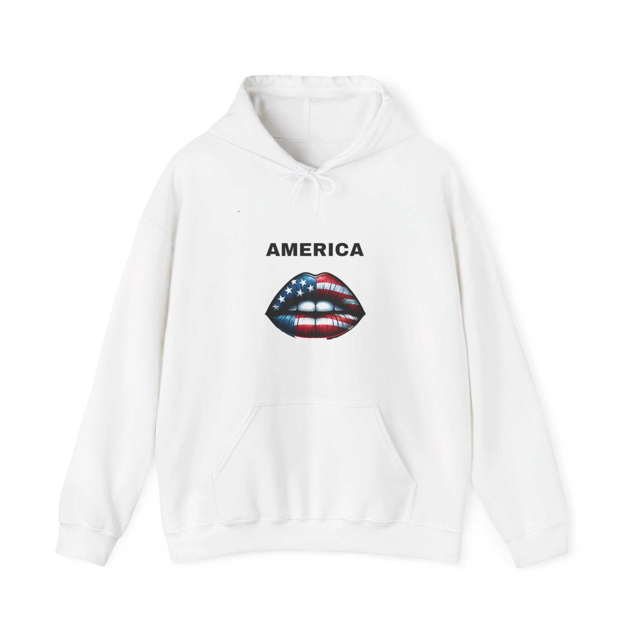 ZCKBDAmerican lip. Unisex Heavy Blend™ Hooded Sweatshirt