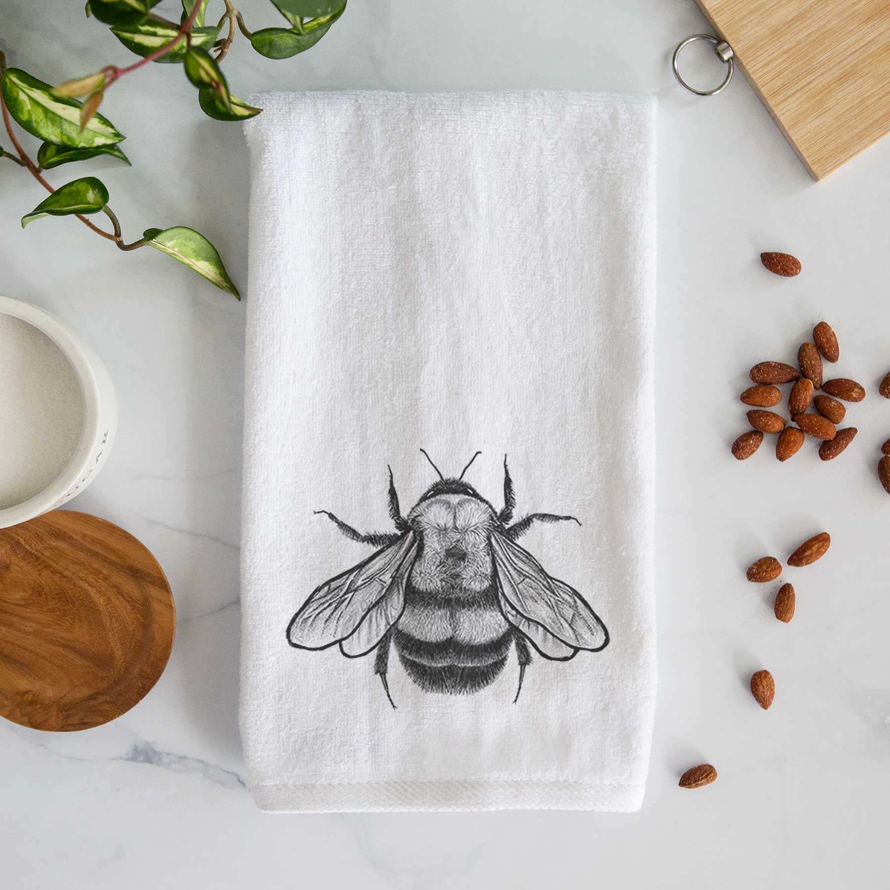 Rusty-Patched Bumble Bee Premium Decorative Hand Towel