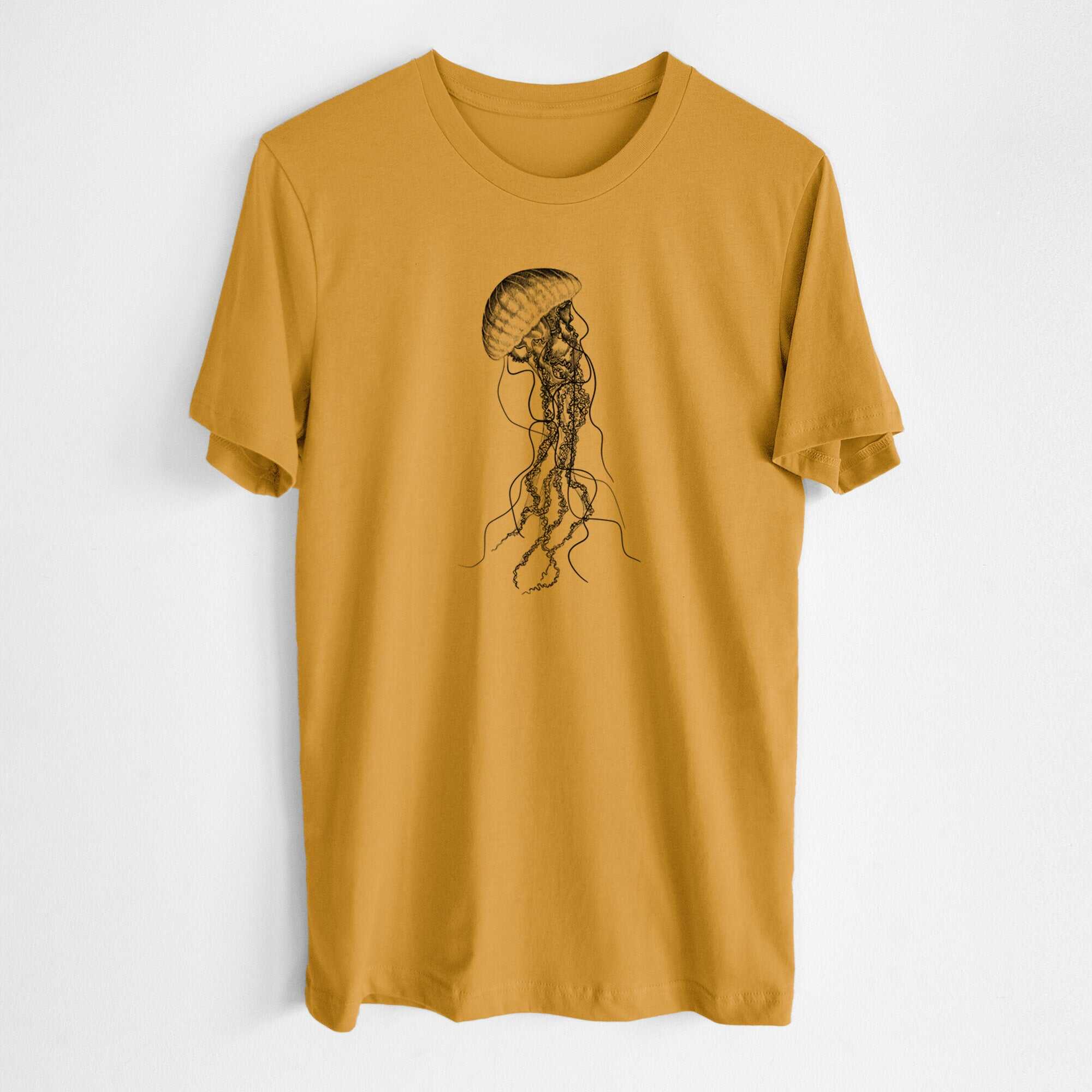 Black Sea Nettle Jellyfish - Chrysaora achlyos - Lightweight 100% Cotton Unisex Crewneck