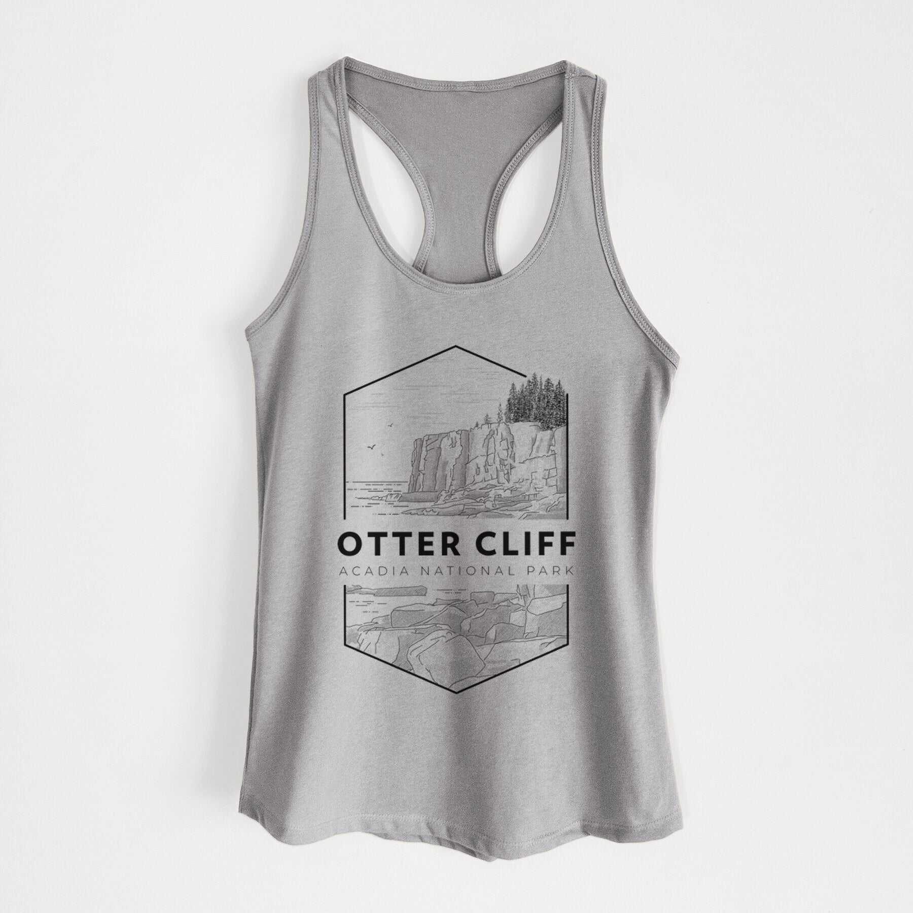 Otter Cliff - Acadia National Park - Women's Racerback Tanktop