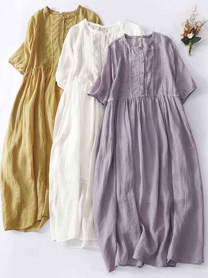 Literary Mosaic Lace Mosaic Dress
