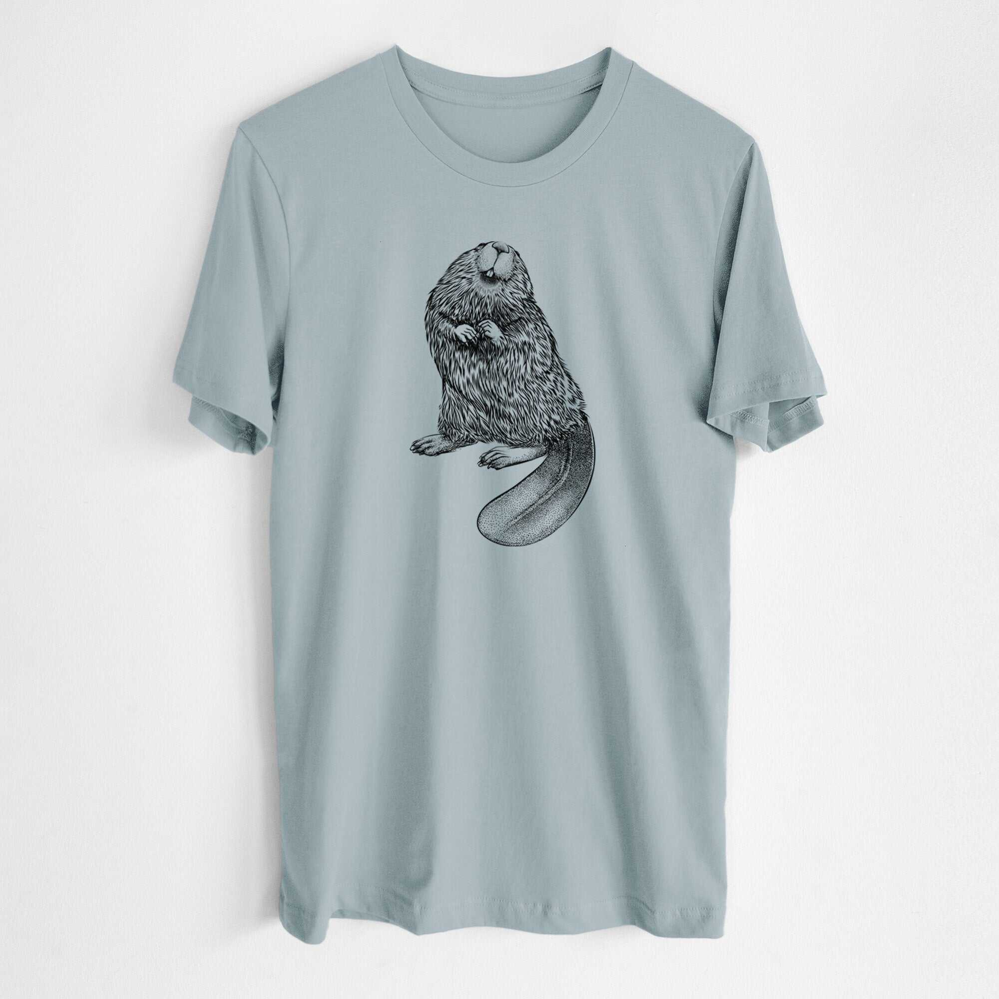 North American Beaver - Castor canadensis - Lightweight 100% Cotton Unisex Crewneck