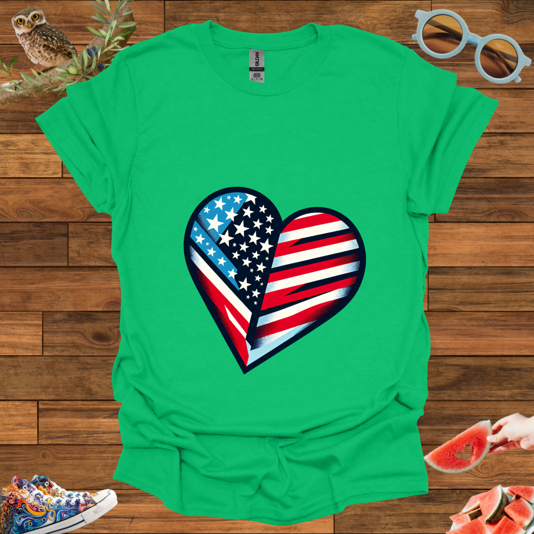 ZCKBDAmerican Heart T-Shirt