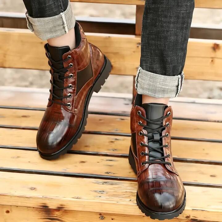 Men's Genuine Leather Comfortable Handmade Dress Boots