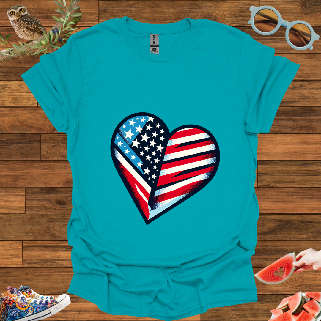 ZCKBDAmerican Heart T-Shirt