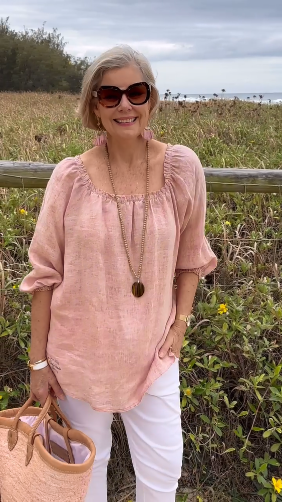 2024 Spring Women's Casual Cotton linen top