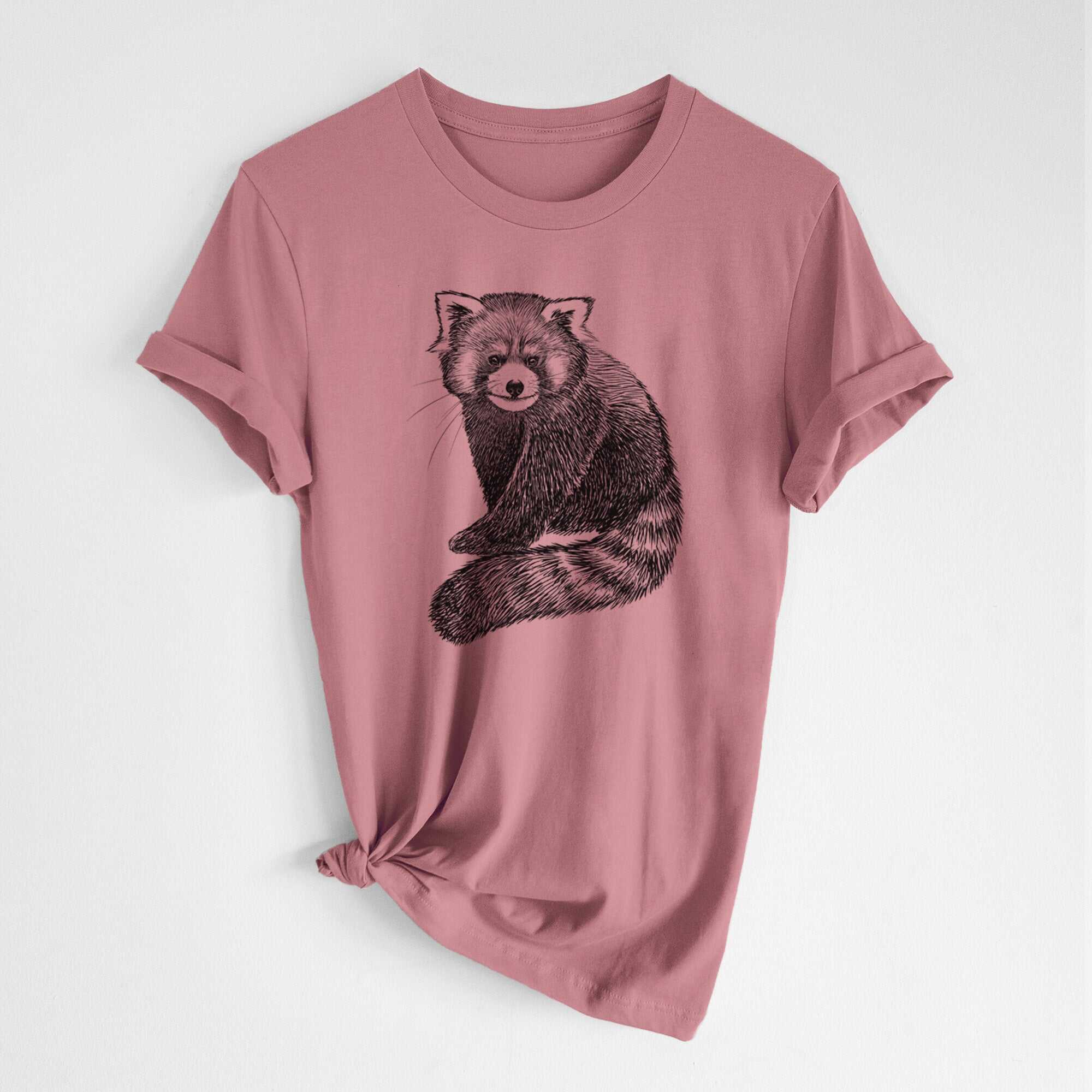 Red Panda - Ailurus fulgens styani - Lightweight 100% Cotton Unisex Crewneck