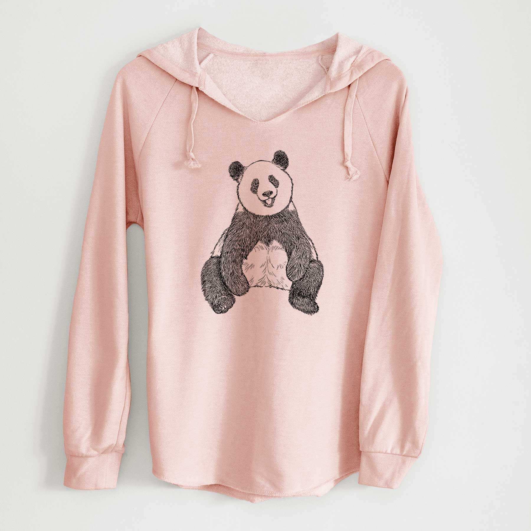 Ailuropoda melanoleuca - Giant Panda Sitting - Cali Wave Hooded Sweatshirt