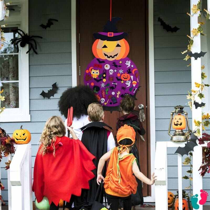 Montessori Educational Felt Pumpkin - Kids Halloween