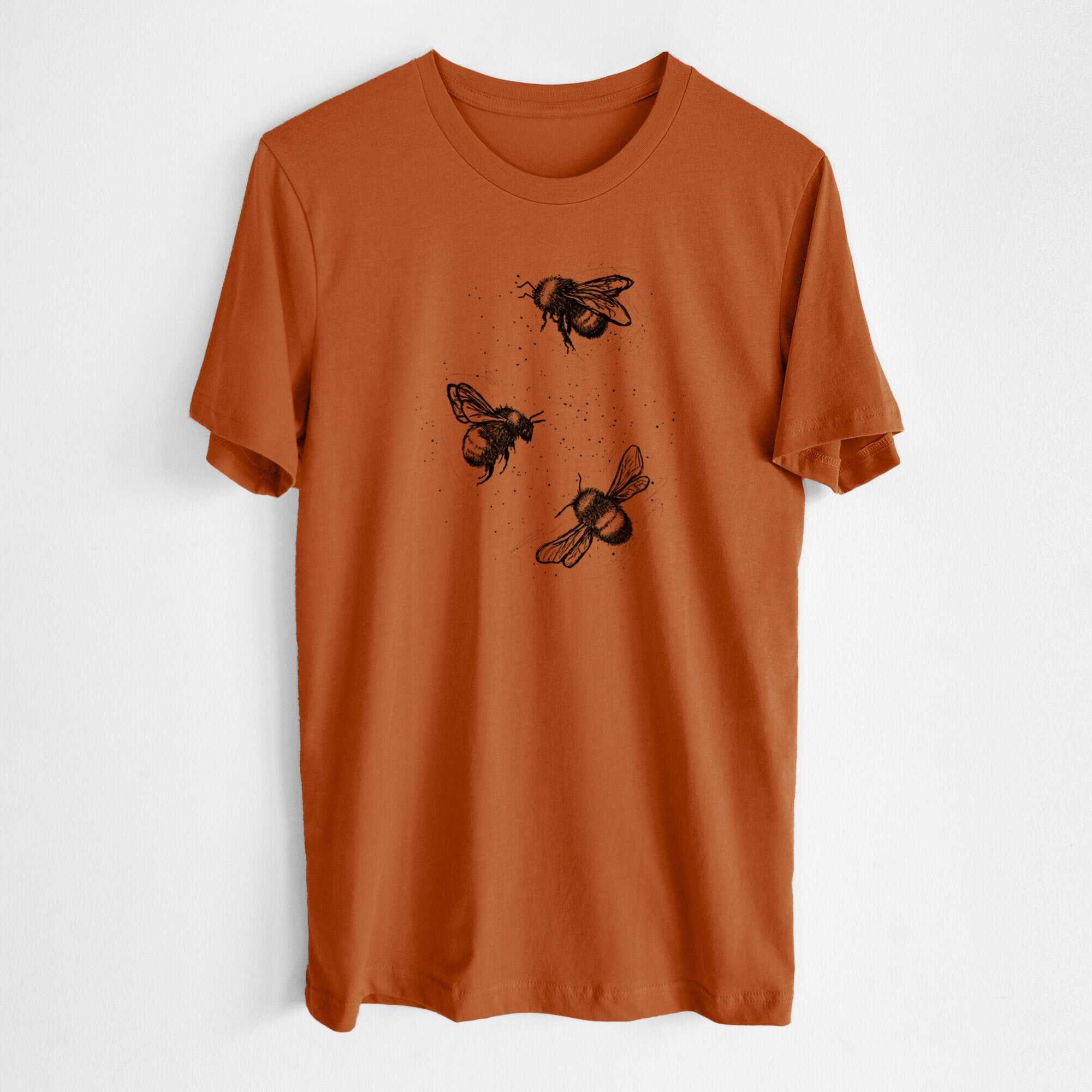 American Bumblebee Trio - Bombus Pensylvanicus - Lightweight 100% Cotton Unisex Crewneck