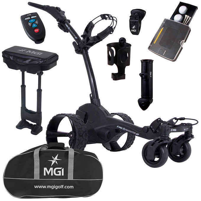 Mgi zip navigator electric golf hot sale cart bundle