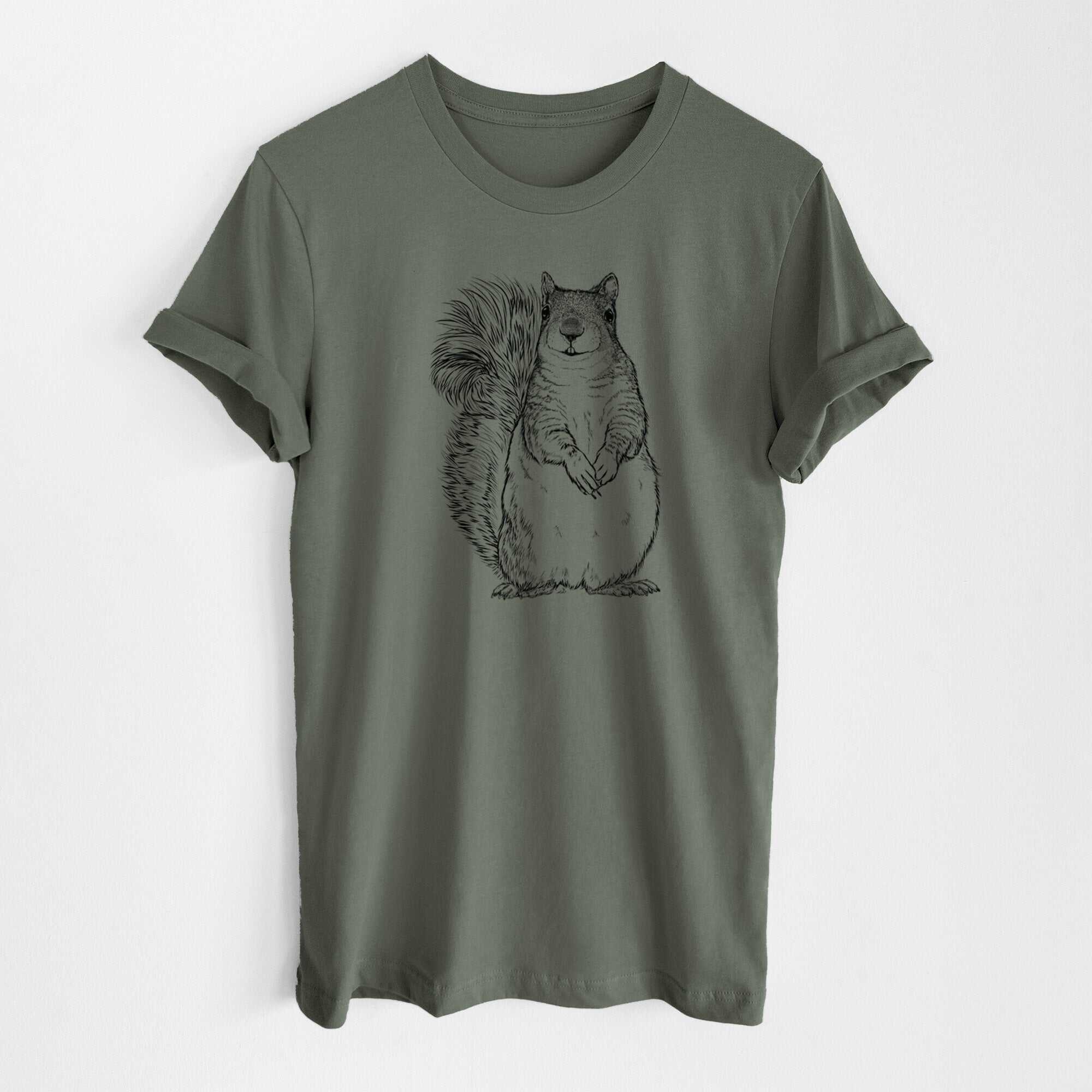 Western Grey Squirrel - Sciurus griseus - Lightweight 100% Cotton Unisex Crewneck