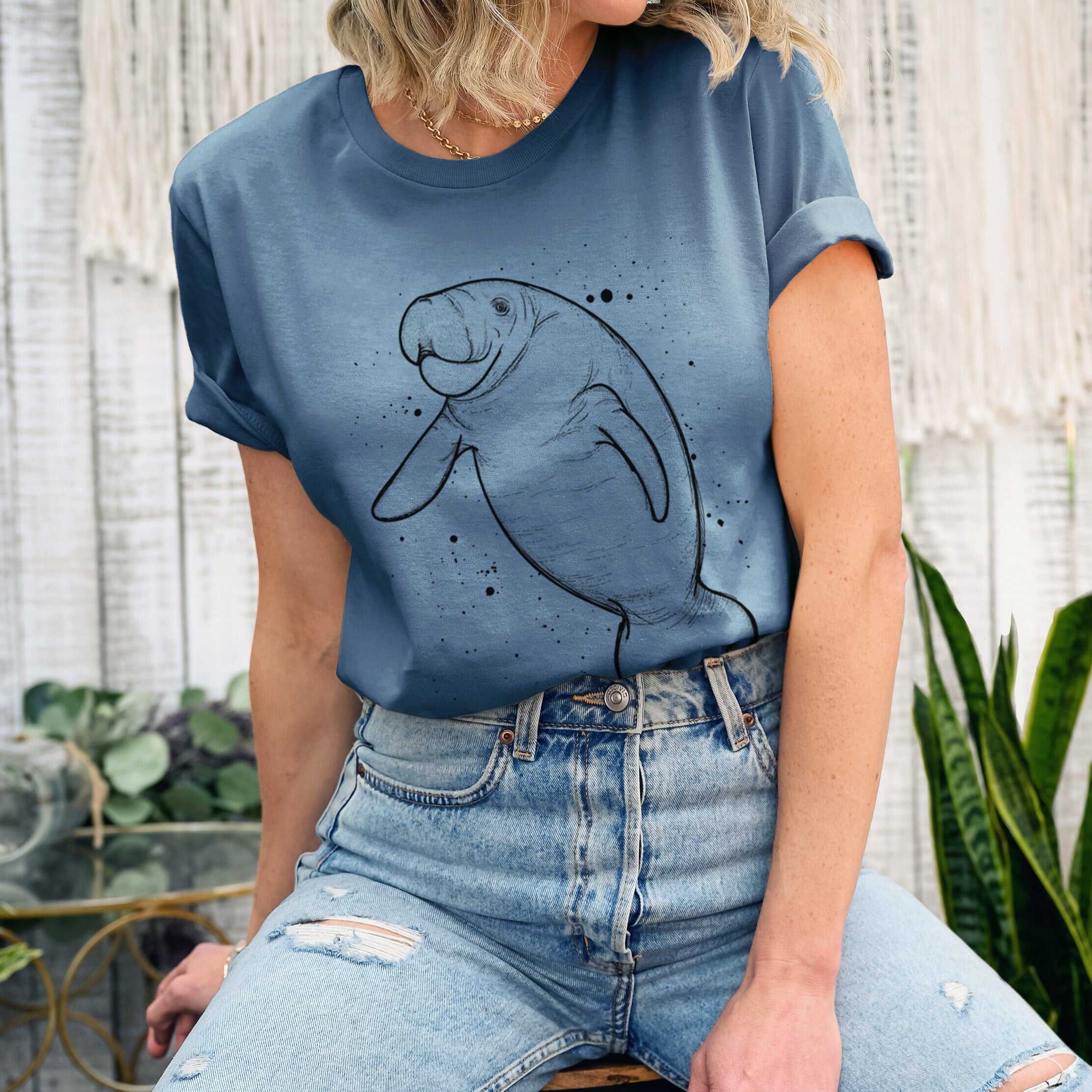 Manatee - Lightweight 100% Cotton Unisex Crewneck